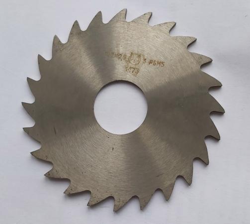 Фреза отрезная 100х2,5х27, Р6М5, тип 3, крупный зуб, Z24, СССР.